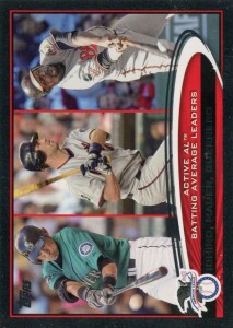 Topps Black AL Batting Average Leaders /61